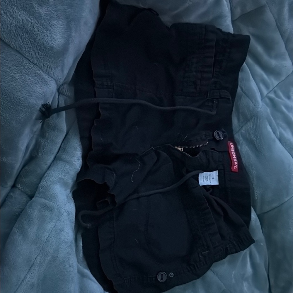 Black Drawstring Shorts